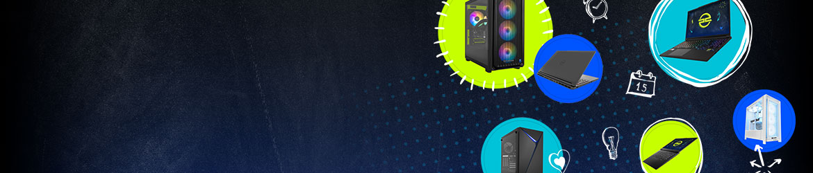 Weer naar school met PCSpecialist Of het nu gaat om huiswerk, essays, deadlines of gamen tot diep in de nacht - wij hebben de juiste configuratie voor jou! Shop nu onze back-to-school-deals.