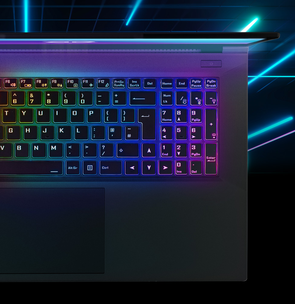 gaming laptop toetsenbord